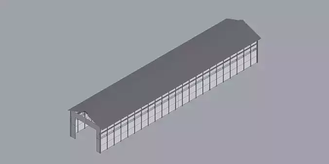 Warehouse 3 door with metal frame