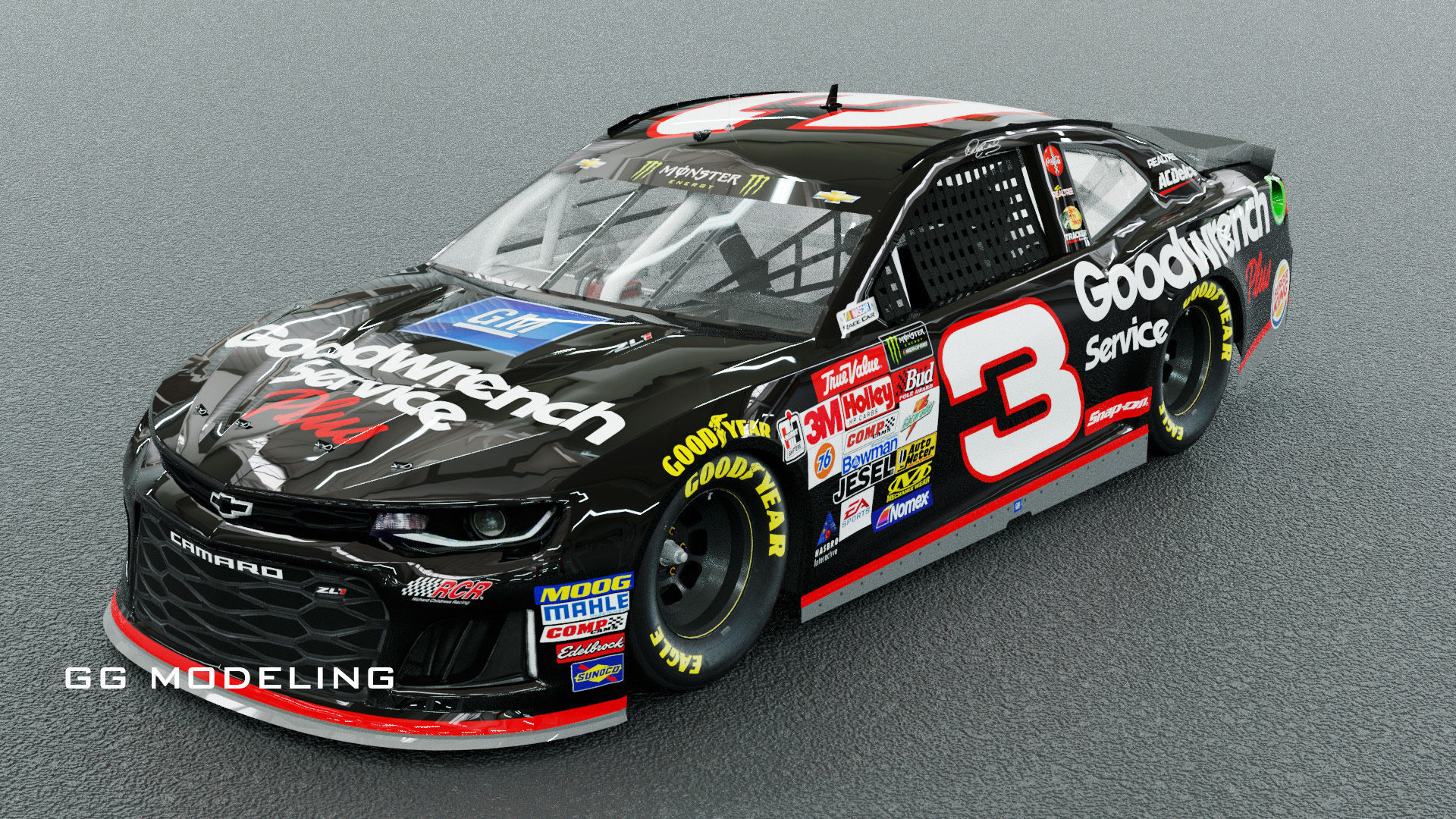 NASCAR CAMARO 3D asset CGTrader