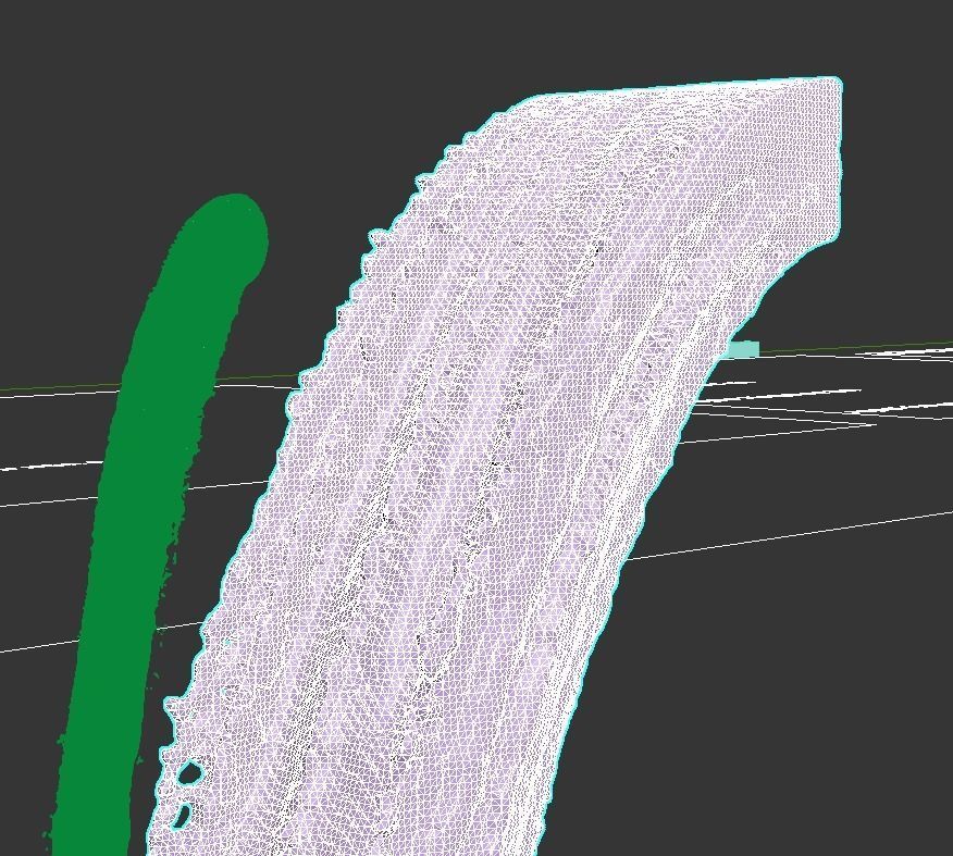 Water jet animated fountains Falling jets collection 3D model_5