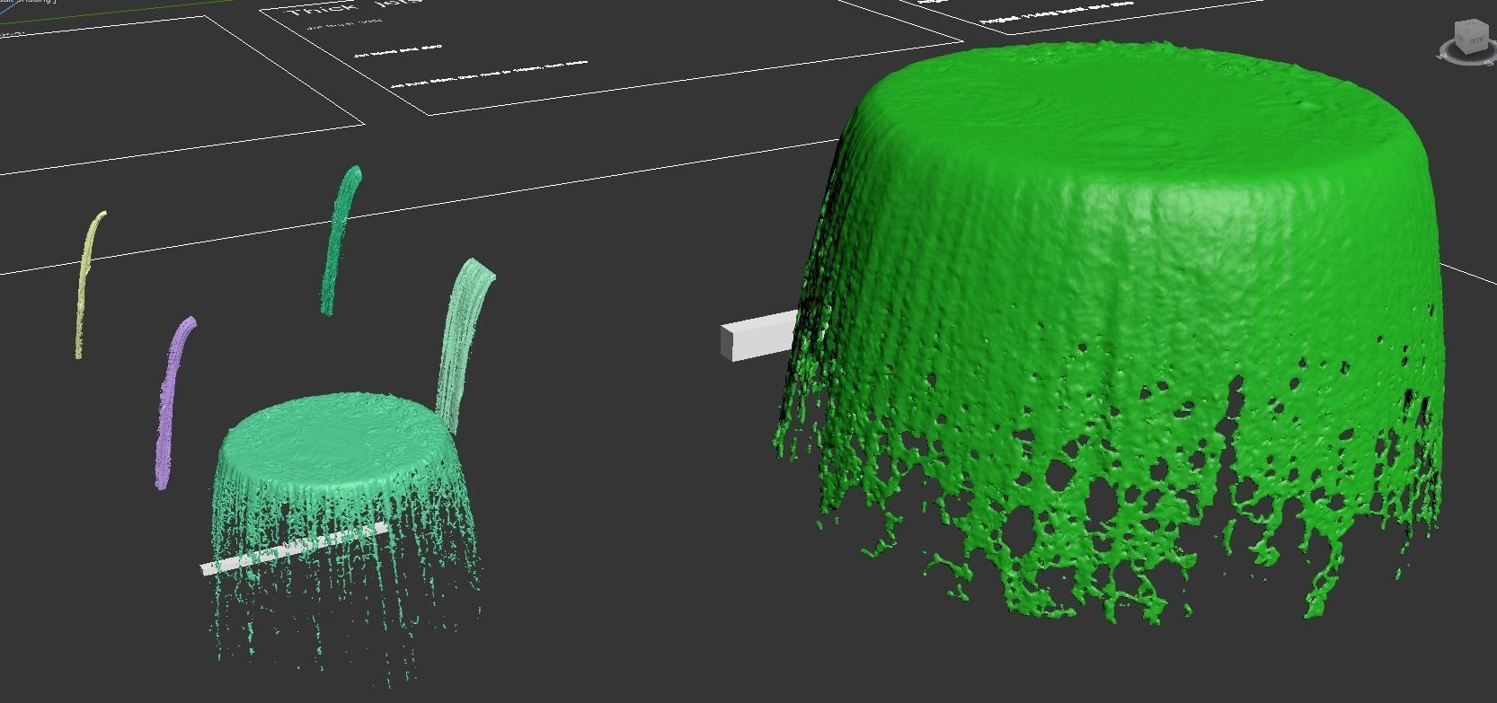 Water jet animated fountains Falling jets collection 3D model_2