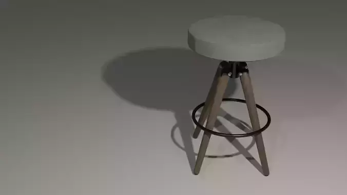 Barstool stool with wooden base
