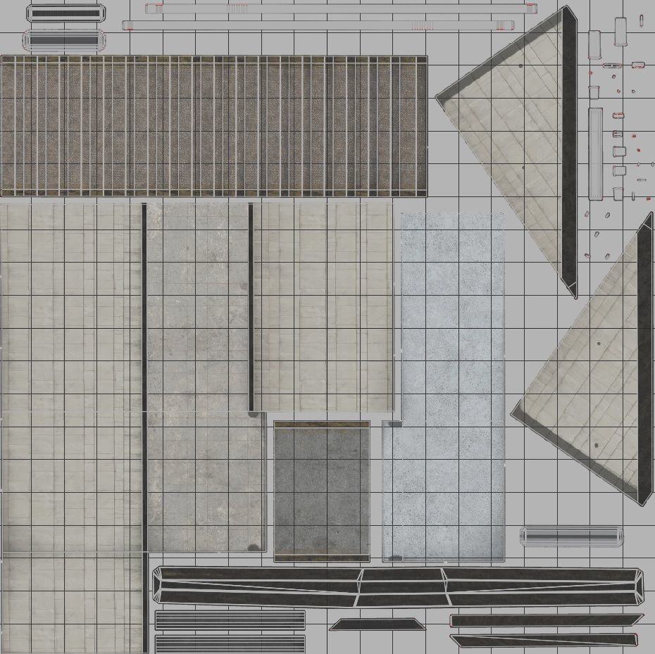 Subway Entrance  Low-poly 3D model_10