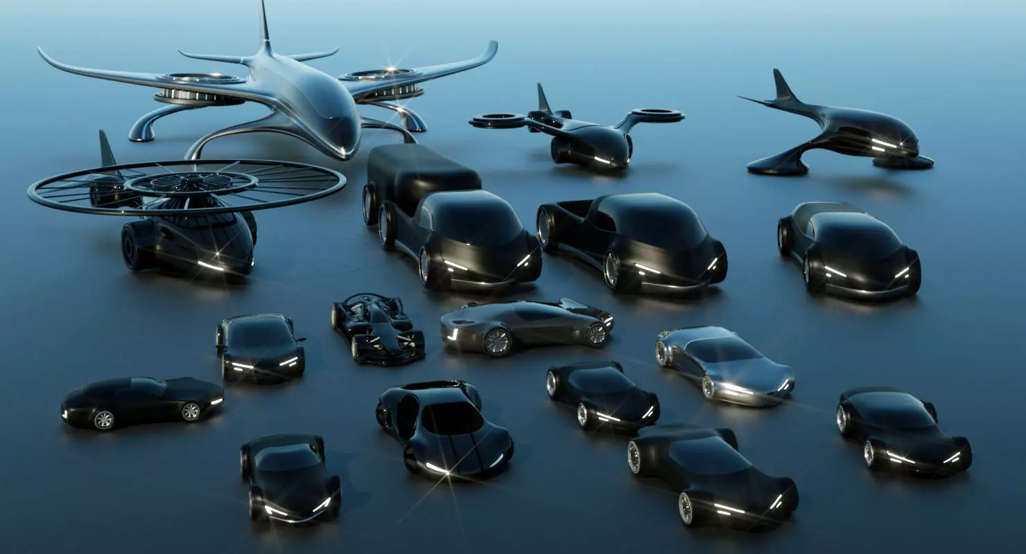Future Vehicles Collection 3D model_0