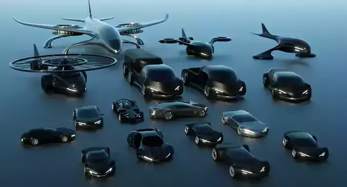 Future Vehicles Collection 3D model