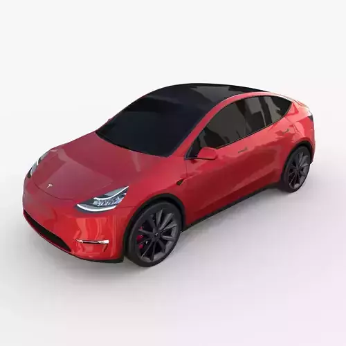 Tesla Model Y Red 3D model