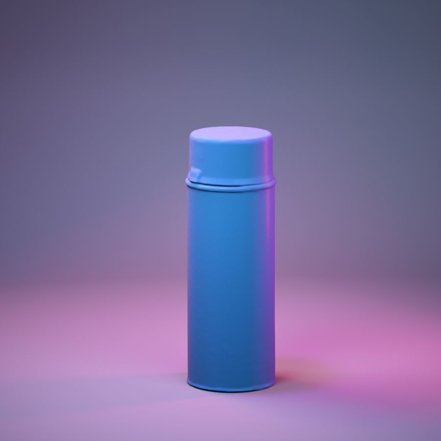 Container 043 Low-poly 3D model_3