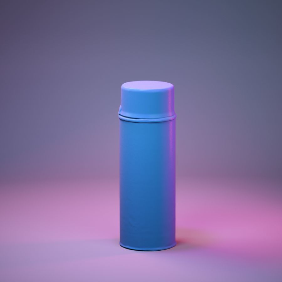 Container 043 Low-poly 3D model_2