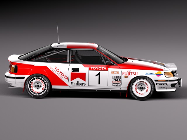 Toyota Celica 1985-1989 st165 RALLY 3D model_6