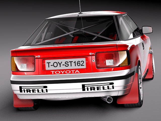 Toyota Celica 1985-1989 st165 RALLY 3D model_5