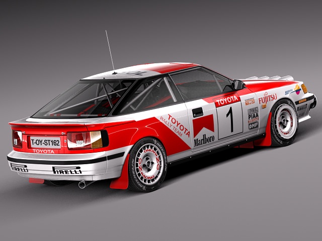 Toyota Celica 1985-1989 st165 RALLY 3D model_4