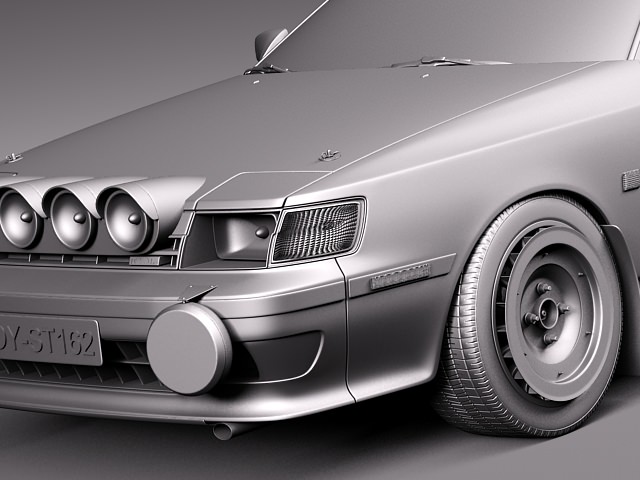 Toyota Celica 1985-1989 st165 RALLY 3D model_10