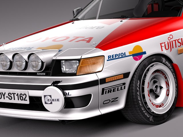 Toyota Celica 1985-1989 st165 RALLY 3D model_2