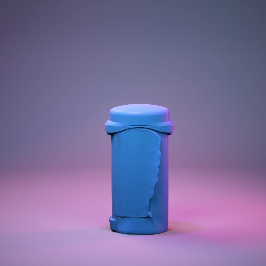 Container 037 Low-poly 3D model_11