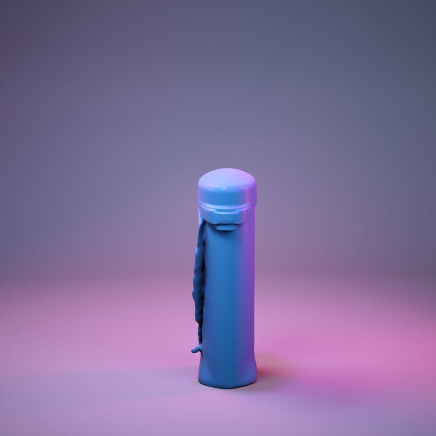 Container 037 Low-poly 3D model_8