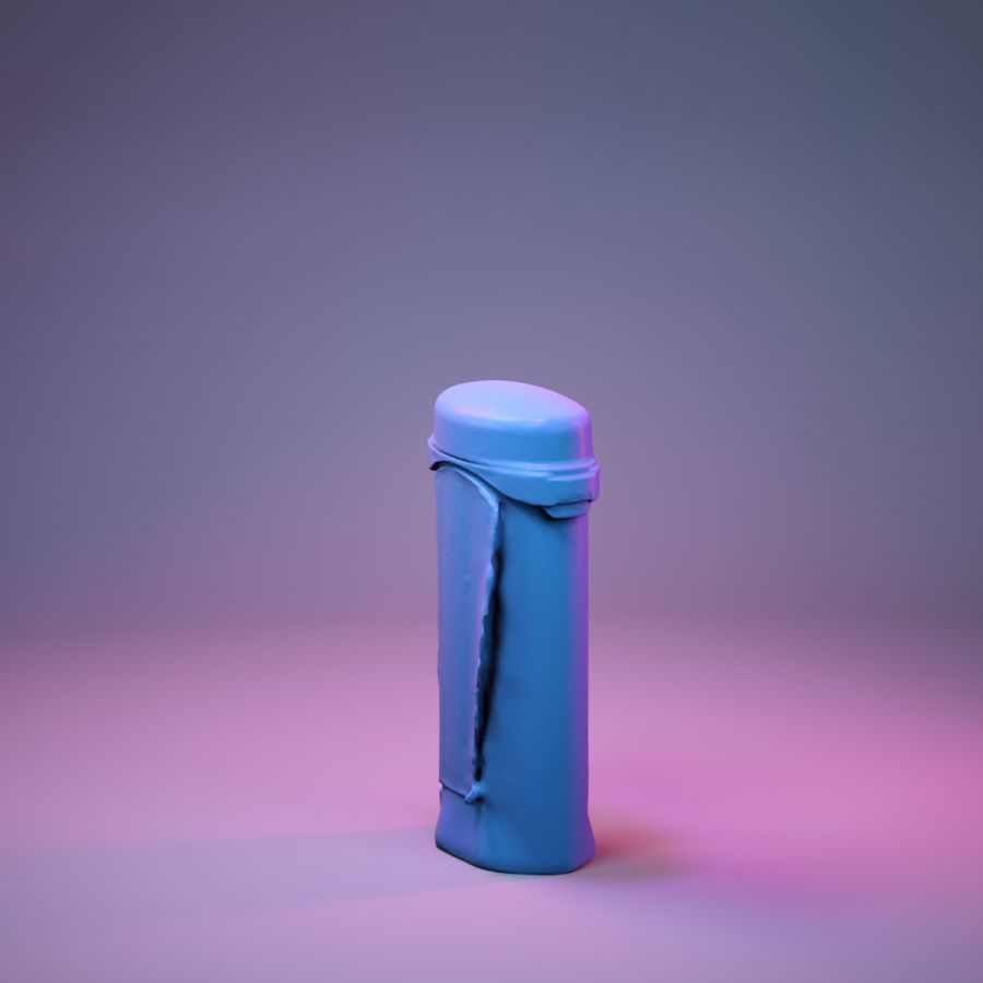 Container 037 Low-poly 3D model_9