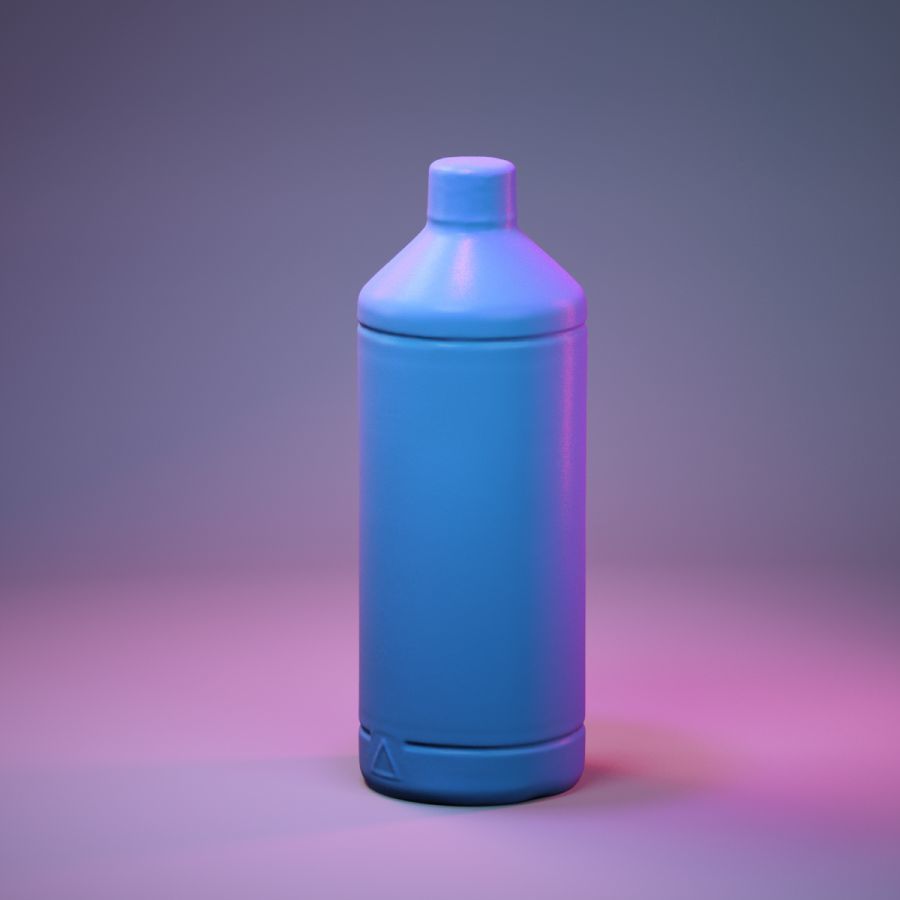 Container 035 Low-poly 3D model_4