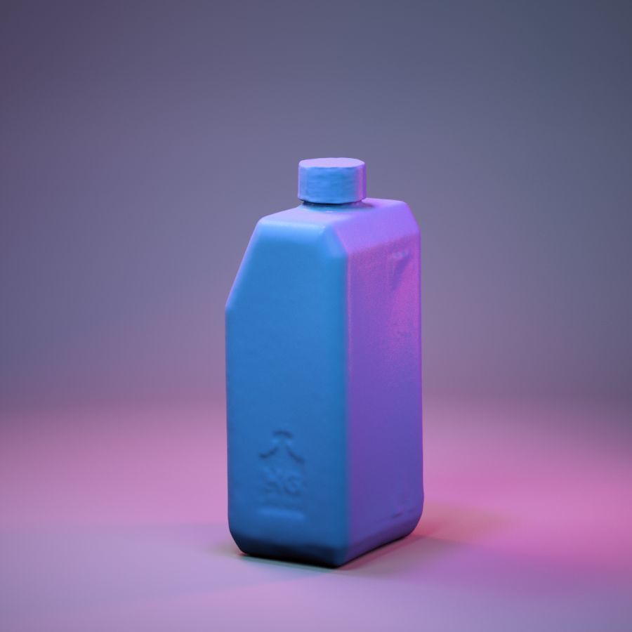 Container 022 Low-poly 3D model_4