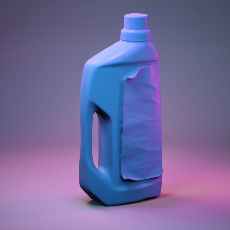 Container 021 Low-poly 3D model_3