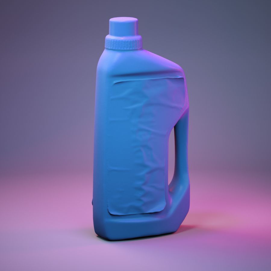 Container 021 Low-poly 3D model_9