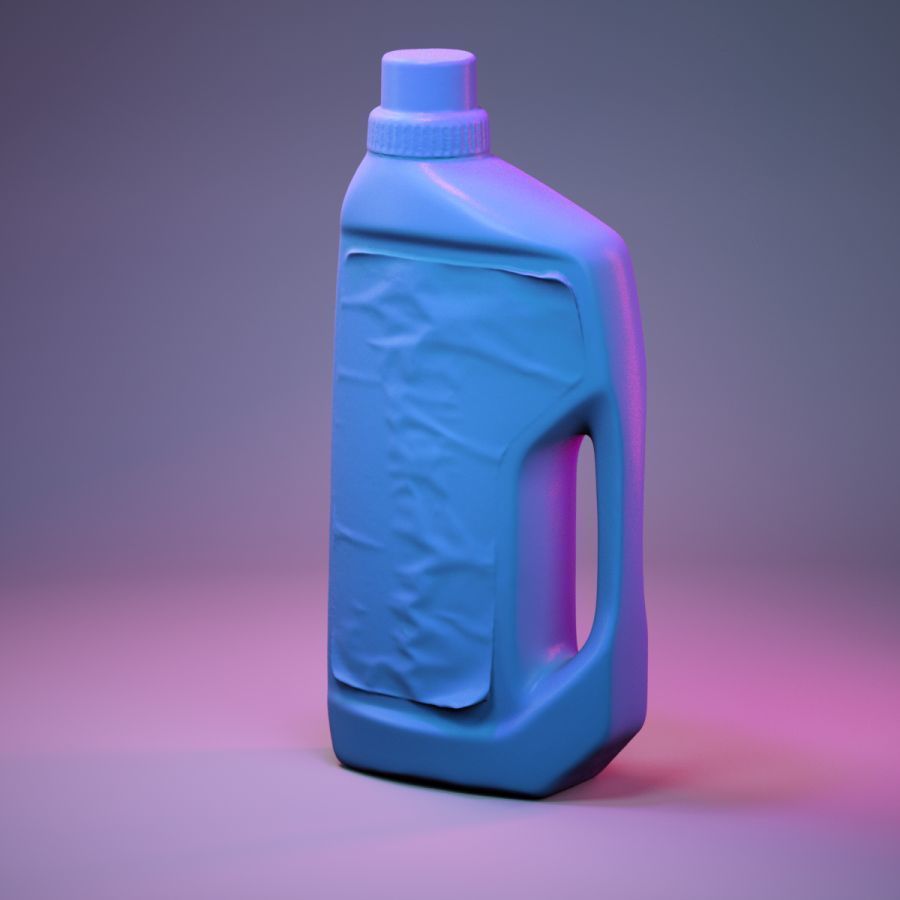 Container 021 Low-poly 3D model_7