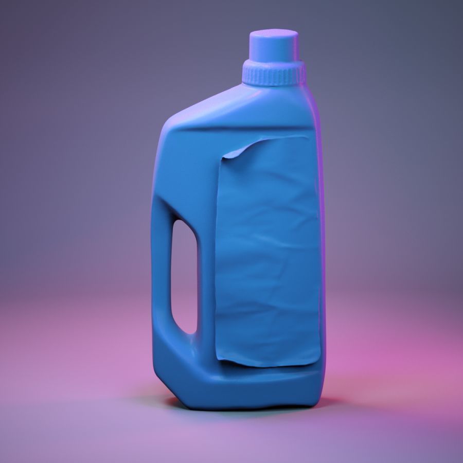 Container 021 Low-poly 3D model_2