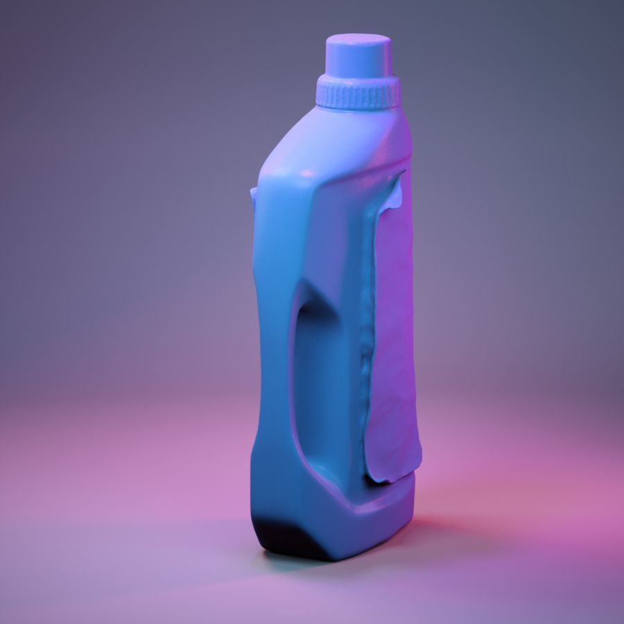 Container 021 Low-poly 3D model_4