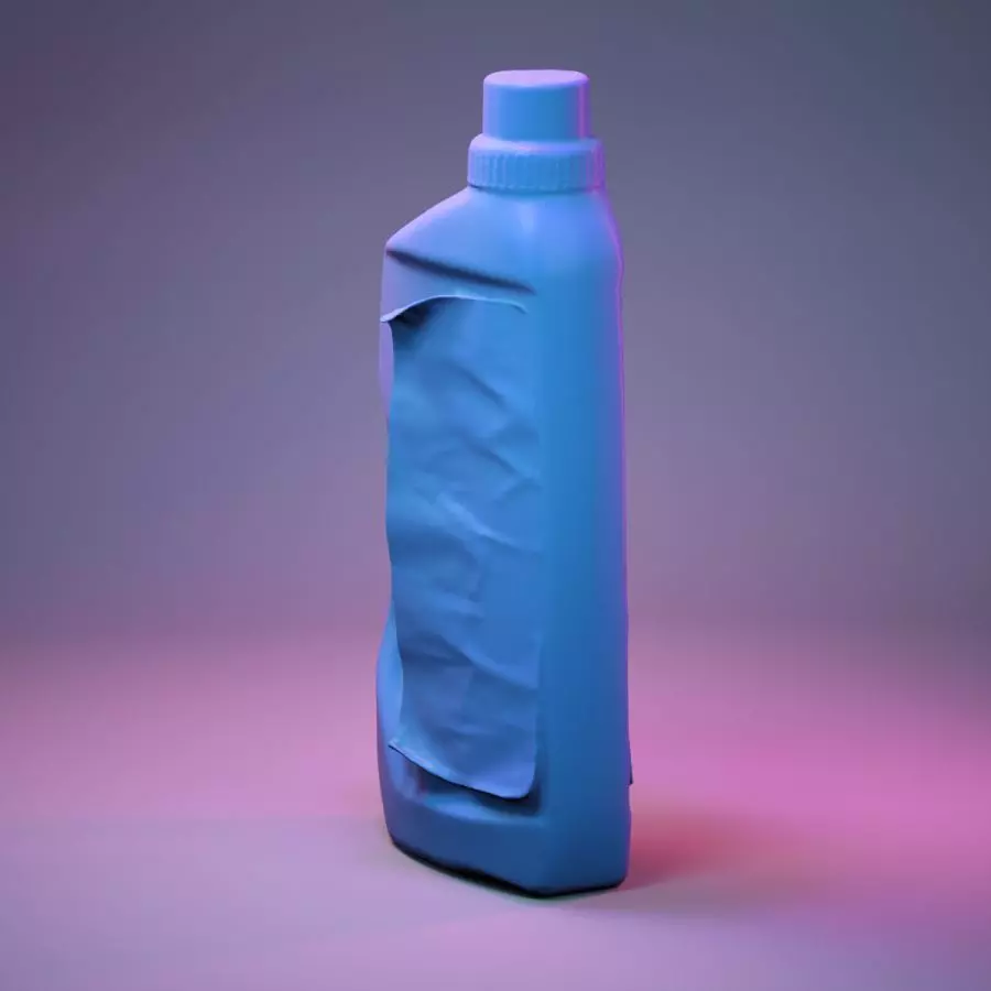 Container 021 Low-poly 3D model_0