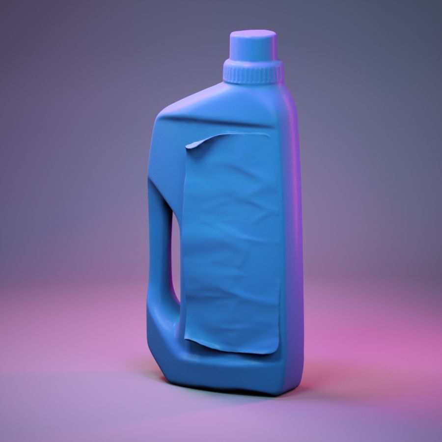 Container 021 Low-poly 3D model_1