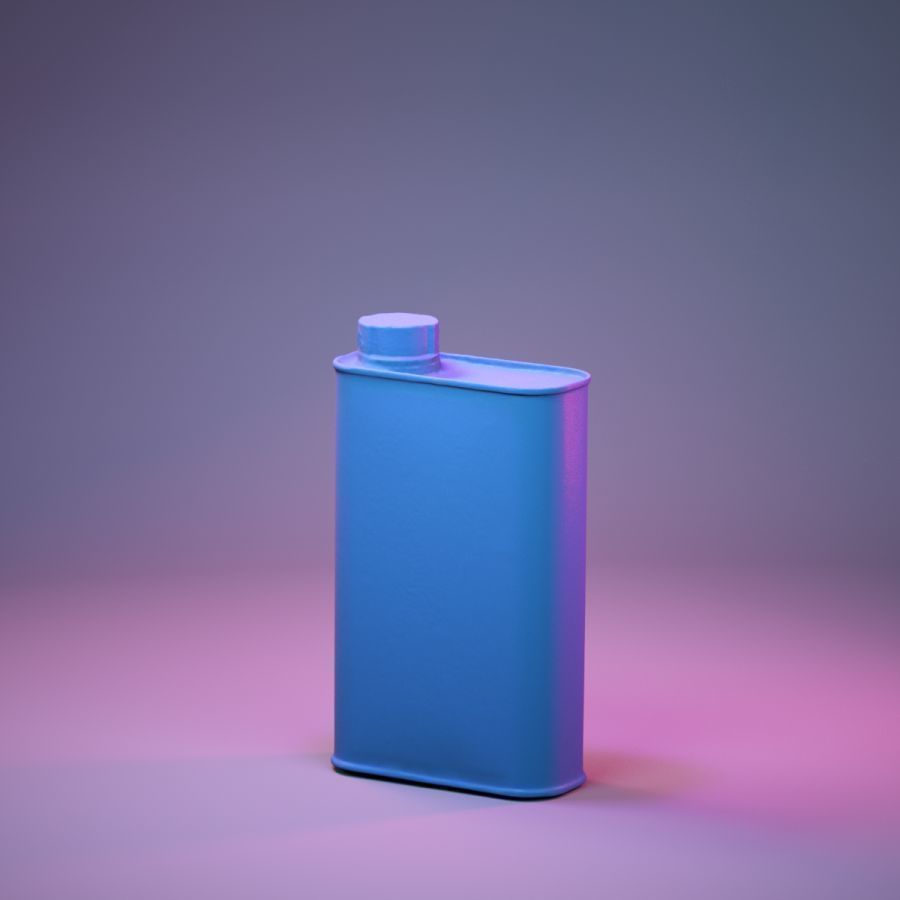 Container 018 Low-poly 3D model_7