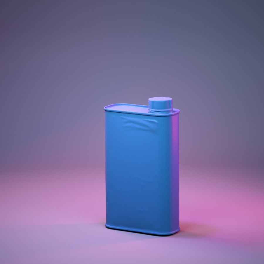 Container 018 Low-poly 3D model_1