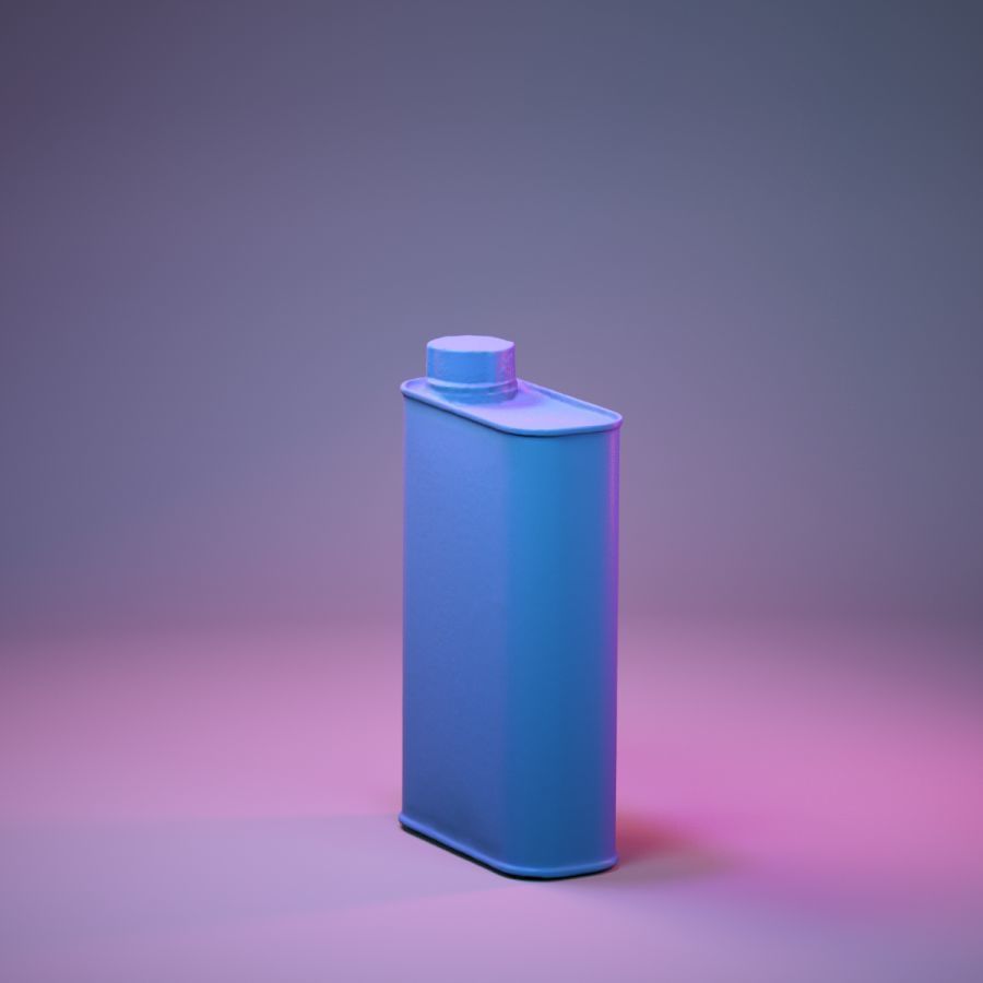 Container 018 Low-poly 3D model_6