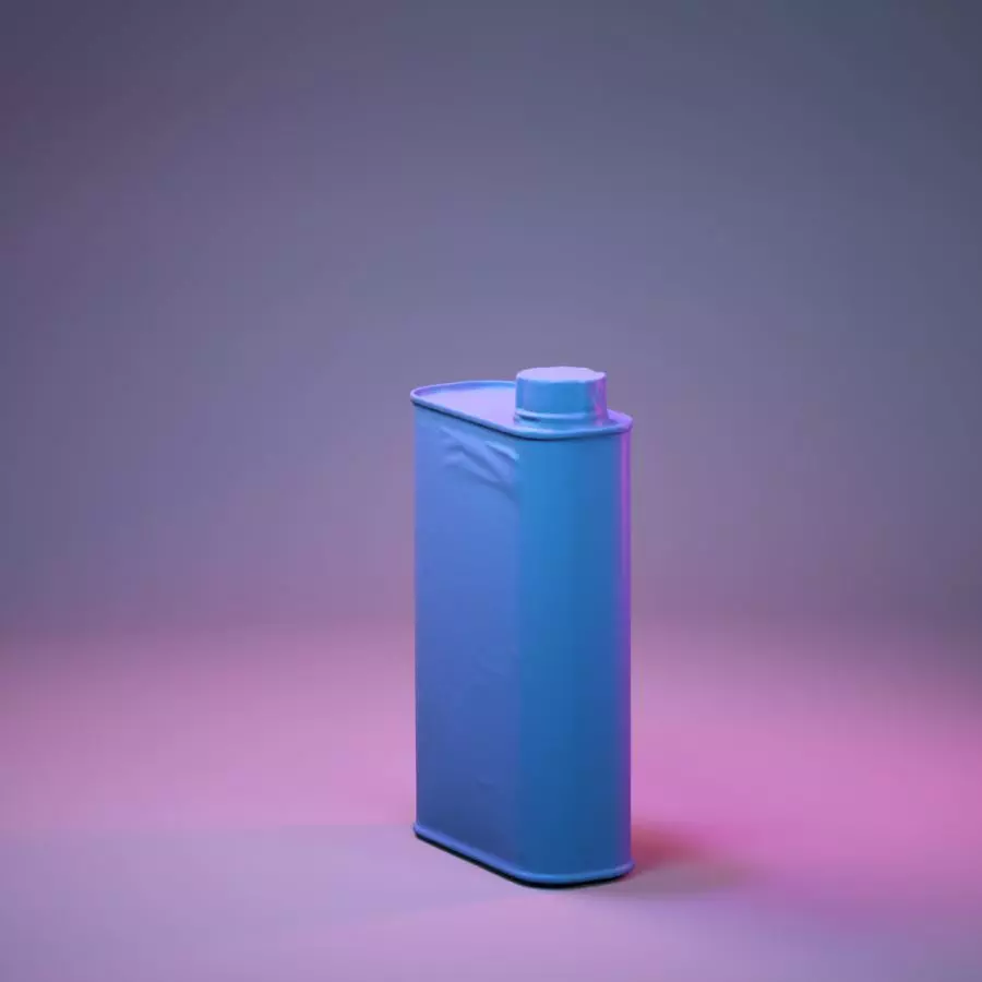 Container 018 Low-poly 3D model_0