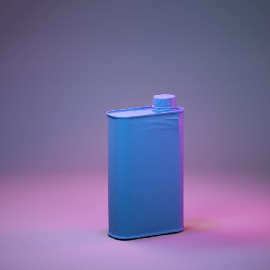 Container 018 Low-poly 3D model_3