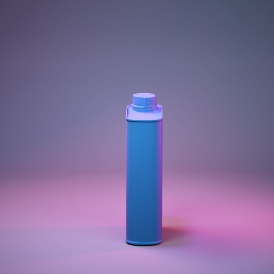 Container 018 Low-poly 3D model_5