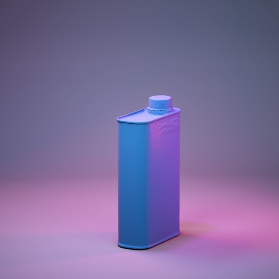 Container 018 Low-poly 3D model_4