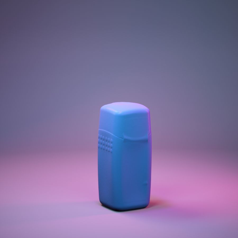 Container 013 Low-poly 3D model_6