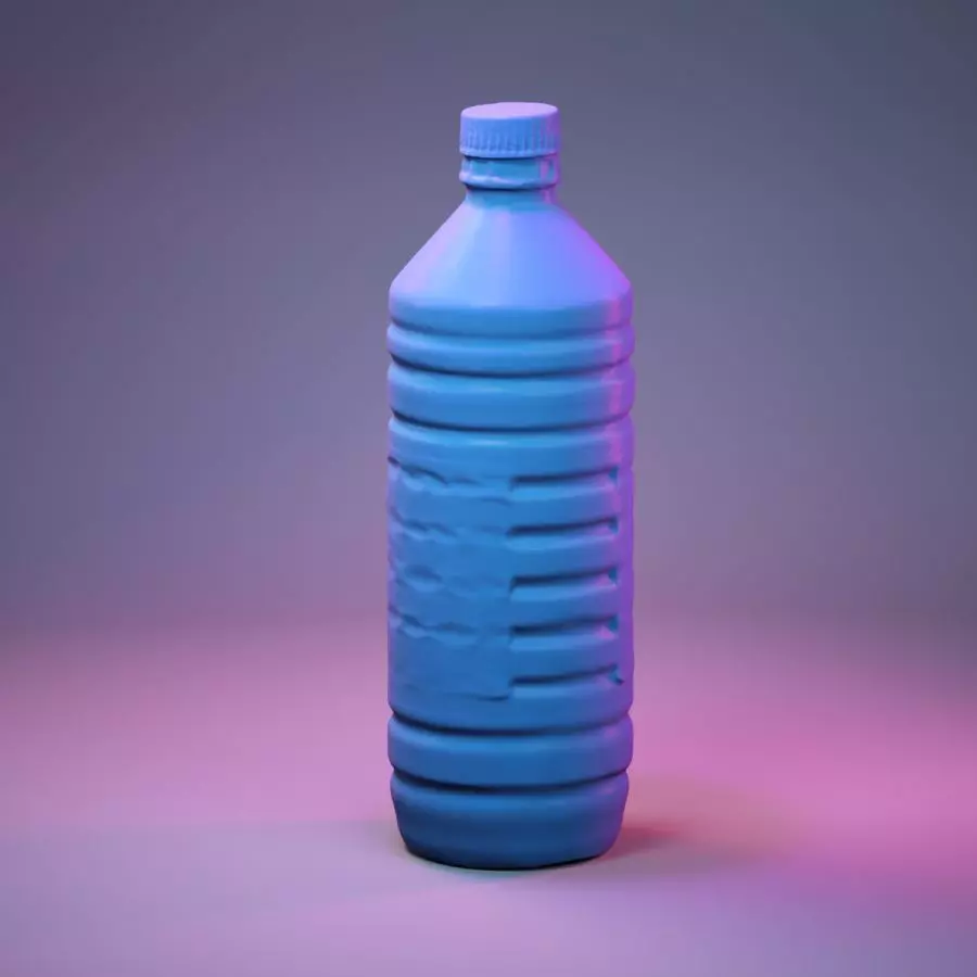 Container 012 Low-poly 3D model_0