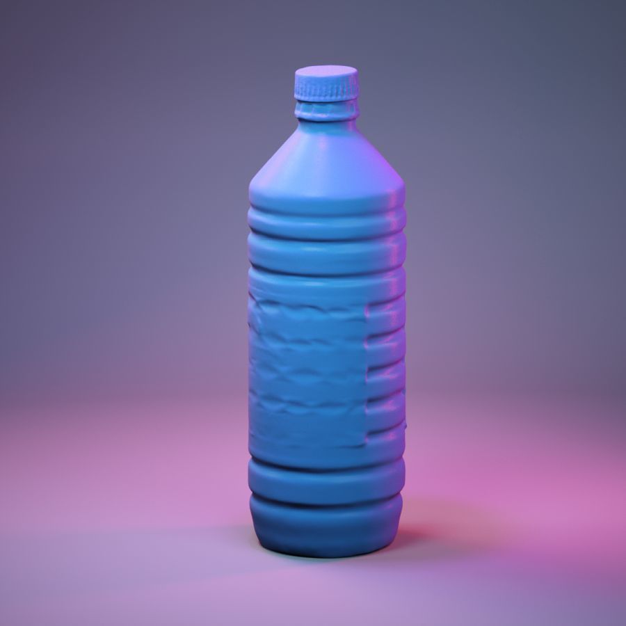 Container 012 Low-poly 3D model_1
