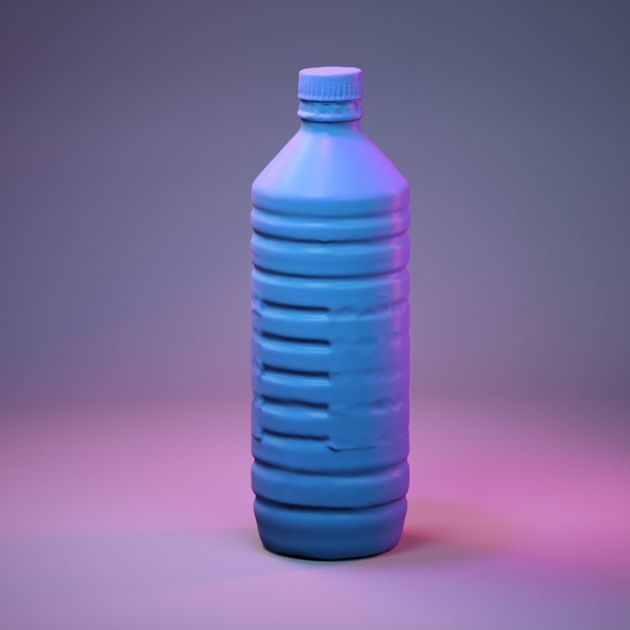 Container 012 Low-poly 3D model_10