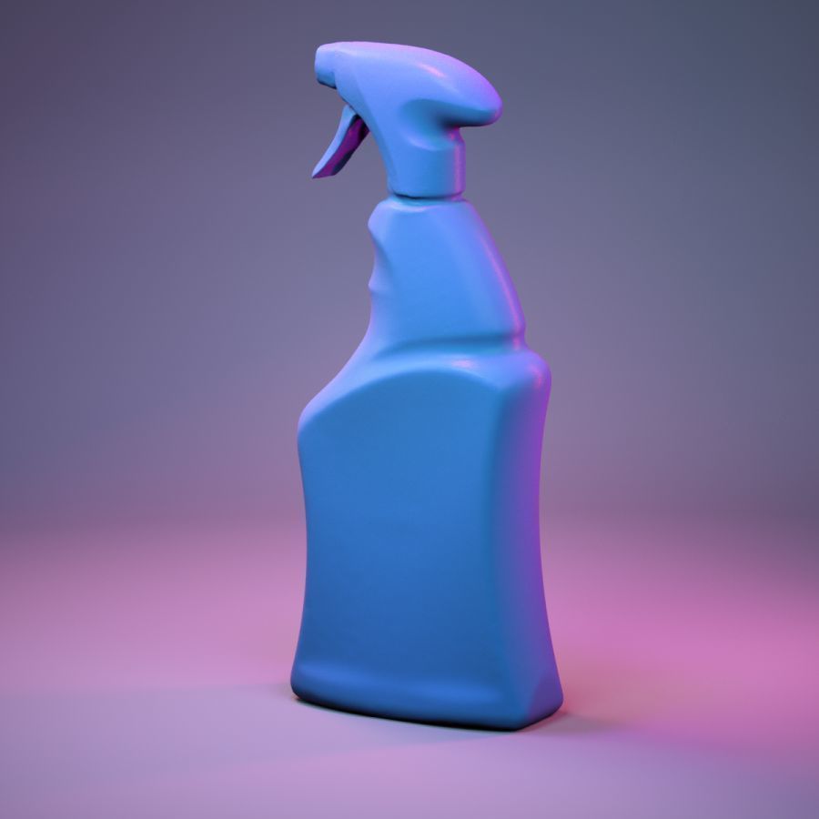 Container 001 Low-poly 3D model_7