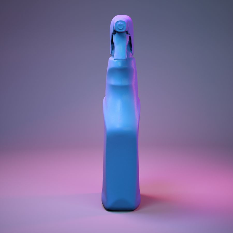 Container 001 Low-poly 3D model_11