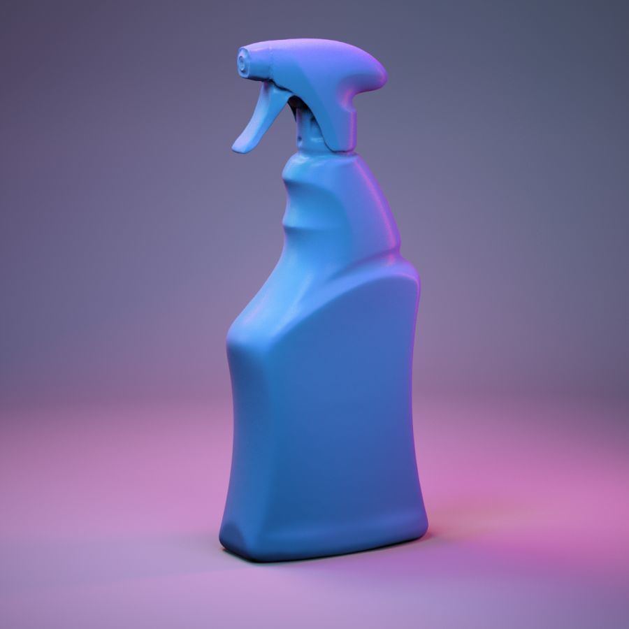 Container 001 Low-poly 3D model_9