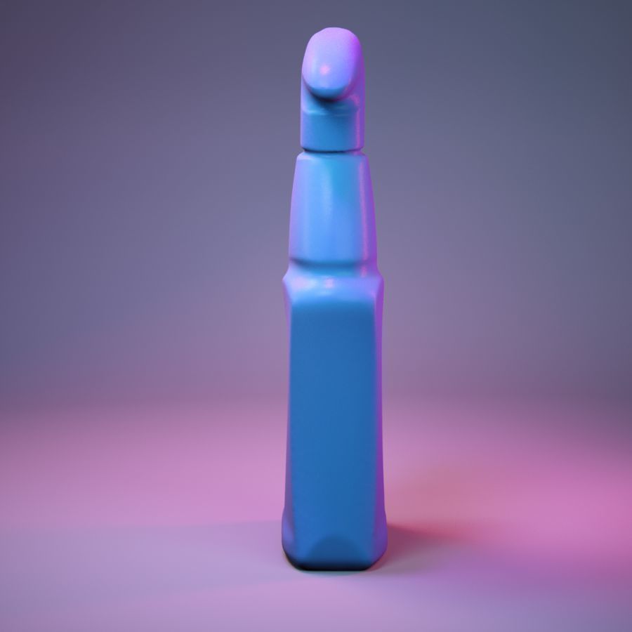 Container 001 Low-poly 3D model_5