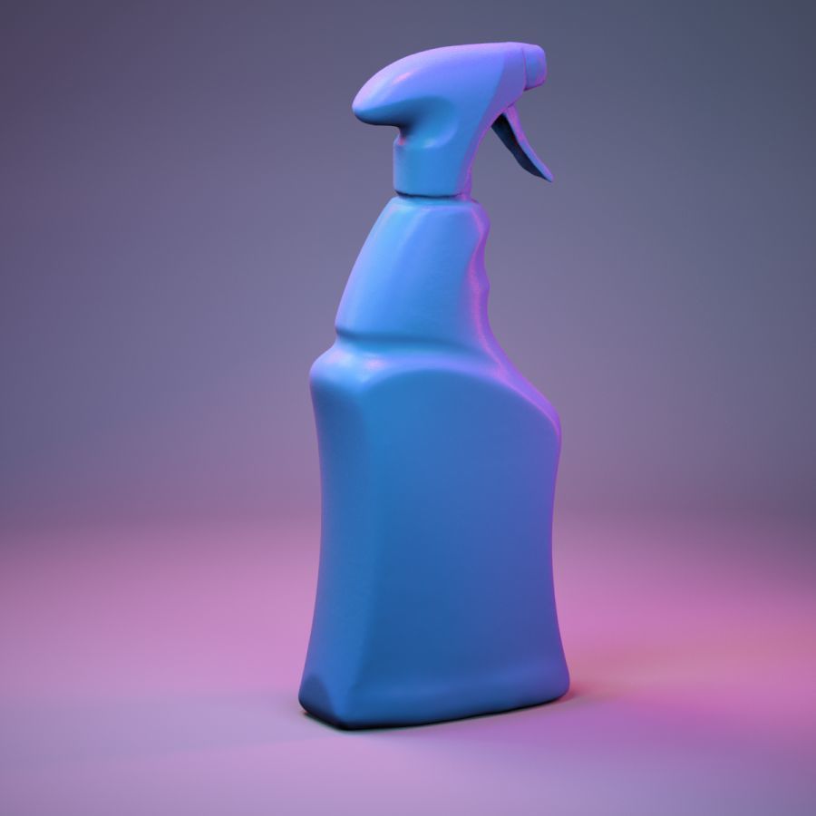 Container 001 Low-poly 3D model_3