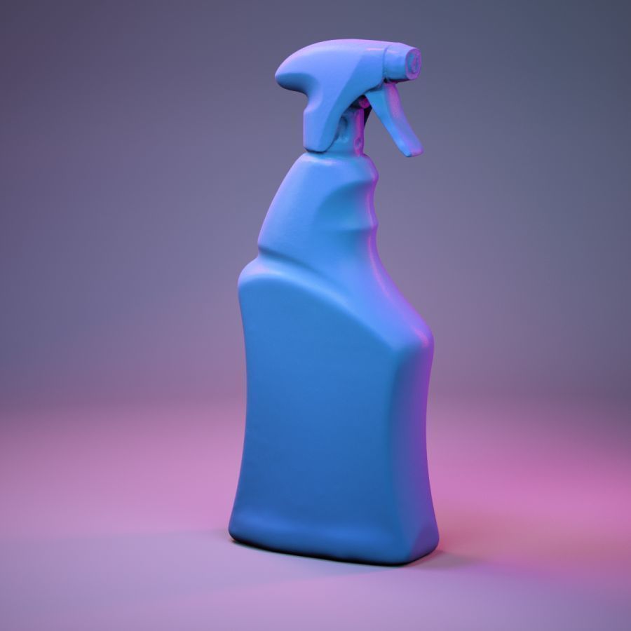 Container 001 Low-poly 3D model_1