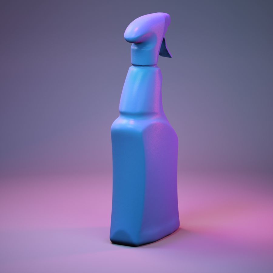 Container 001 Low-poly 3D model_4