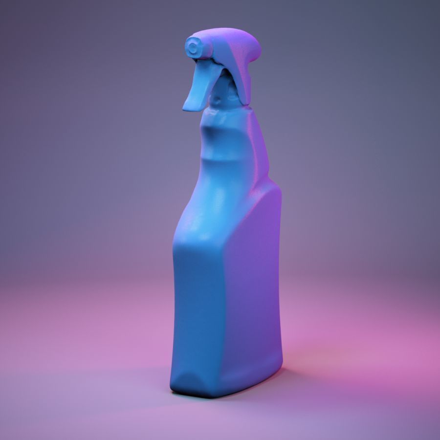 Container 001 Low-poly 3D model_10