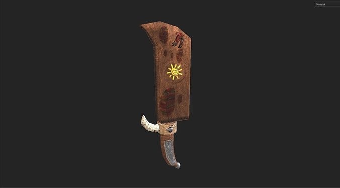 Blade LowPoly Low-poly 3D model