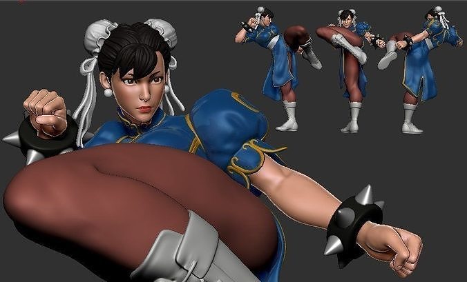 Chun Li 3D print model