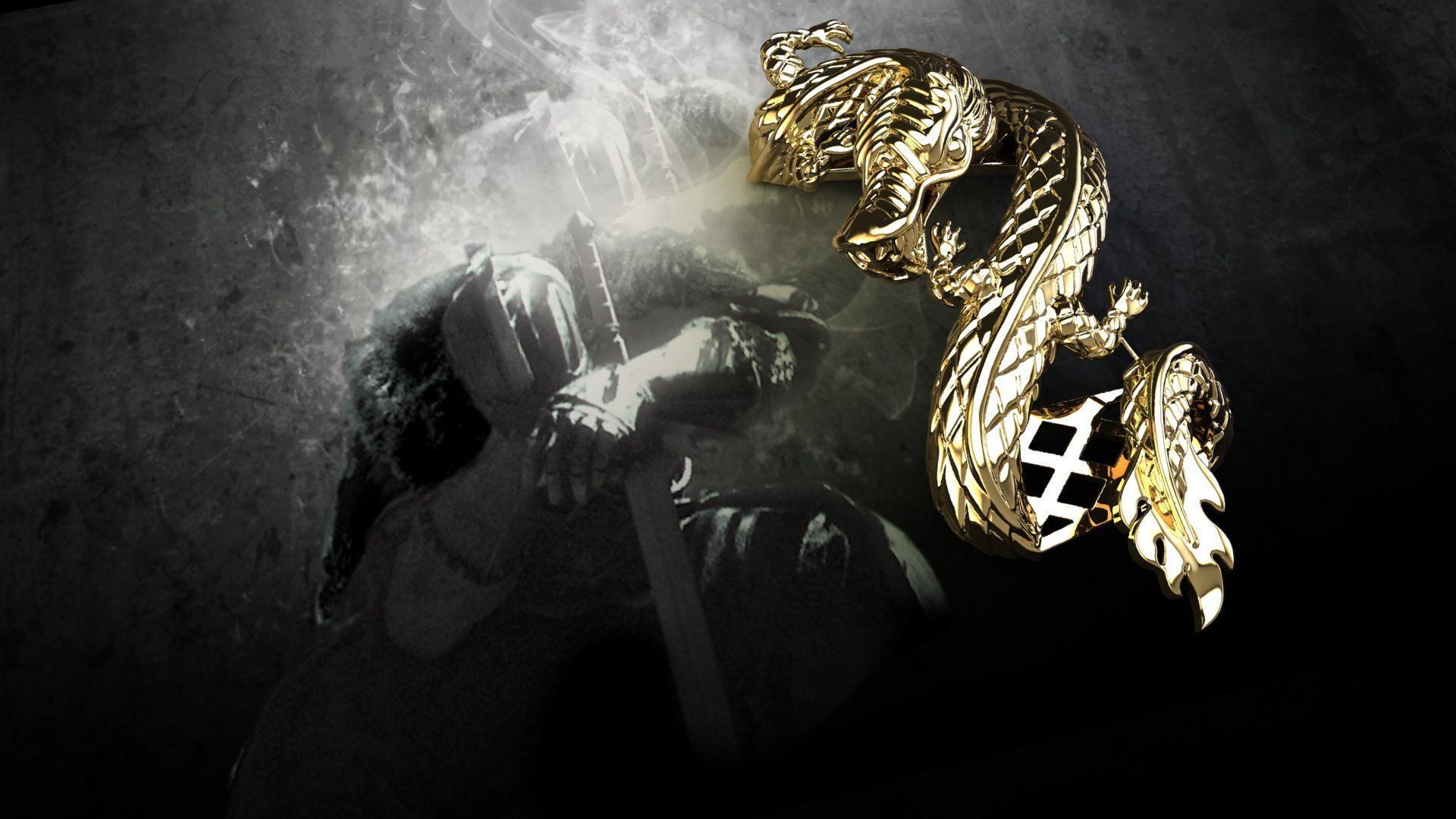 dragon bracelet with leather 3D print model_11